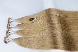 Virgin Cuticle human hair extension color #8 flat tip hair