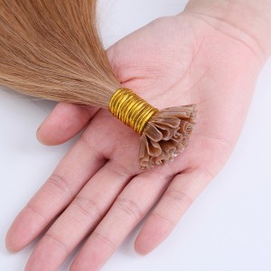 Prebonded Hair Double Drawn U tip Hair Extensions Wholesale Keratin Nail Tip Hair Extension