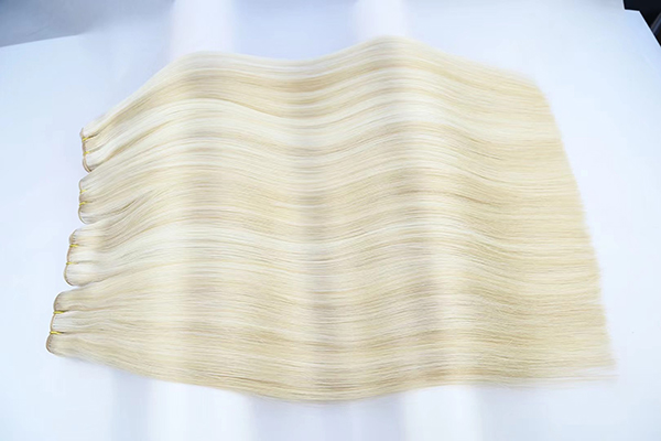 highlight virgin human hair blonde color human hair weft fast delivery