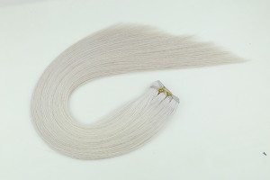 Hot selling virgin human hair extension silver ...