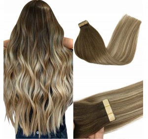 Virgin human hair extension tape in hair any hair color is available